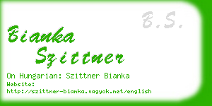 bianka szittner business card